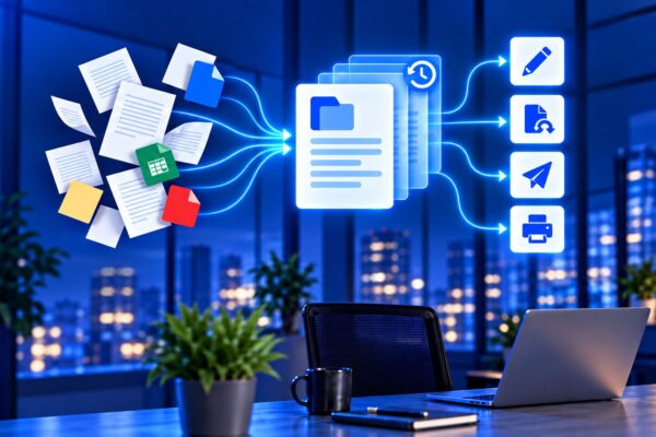Documents with versions, signing and a full audit trail